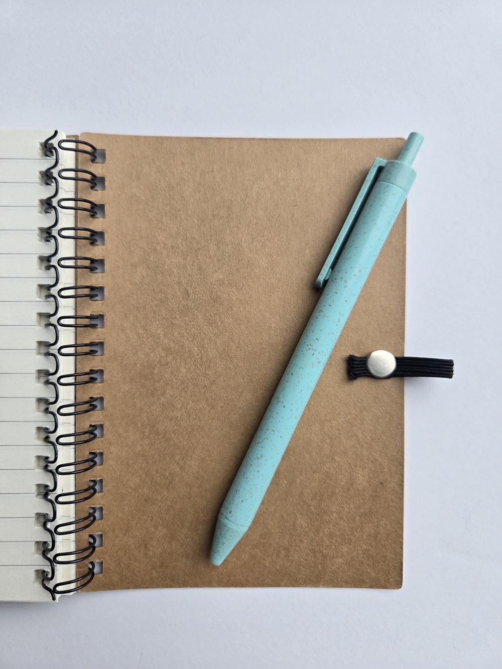 🌺 Believe In Yourself Kraft Spiral Notebook & Mint Eco-Gel Pen Set NWOT - Picture 4 of 4